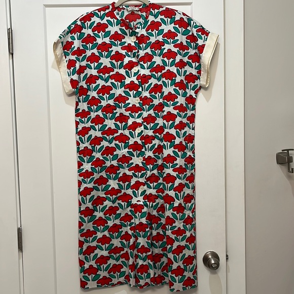 Vintage Celine Rose Dress - Picture 1 of 12